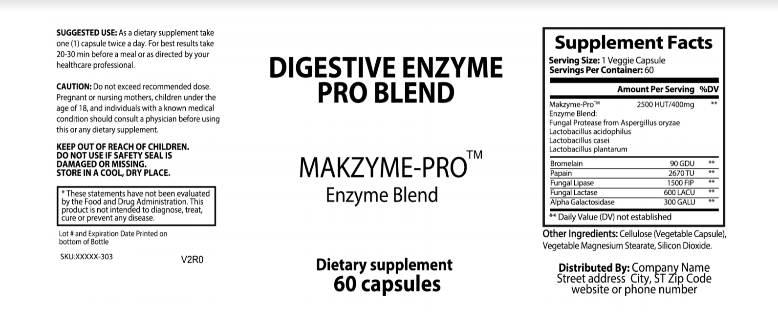 digestive enzymes white label, digestive enzymes private label