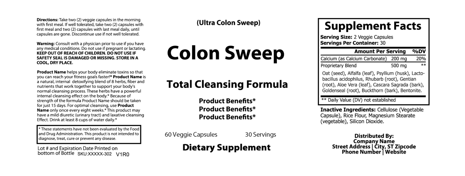 colon supplements private label, white label colon products