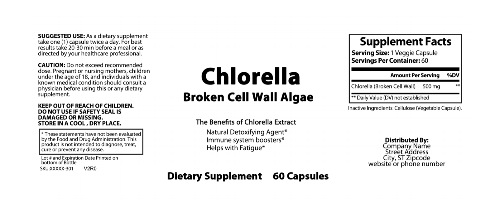 white label chlorella, private label chlorella